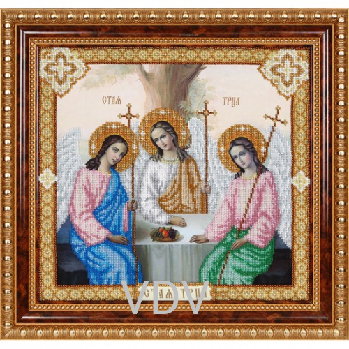 КВ Т-0817 "Свята Трійця" (вишита картина бісером Preciosa (Чехія) 32х30 см