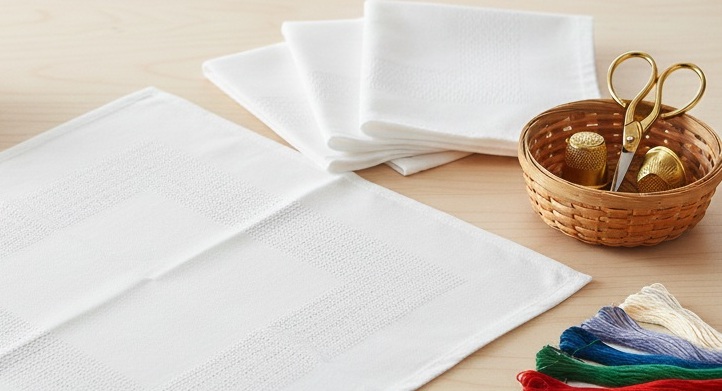 Серветки для вишивки 0.33х0.33 м ( 4 шт.) білий.jpg