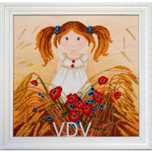 КВ Т-0206 "Жито-житечко"  (вишита картина бісером Preciosa (Чехія) 32х31,5 см