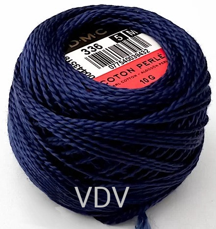 336 Нитка DMC Pearl Cotton (10х45 м) 100% бавовна, арт.116/5 336 Нитка DMC Pearl Cotton (10х45 м) 100% бавовна, арт.116/5