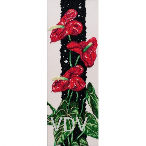 ТН-0900 "Полум'яний цвіт" (набір для вишивання бісером) 19х51.5 см
