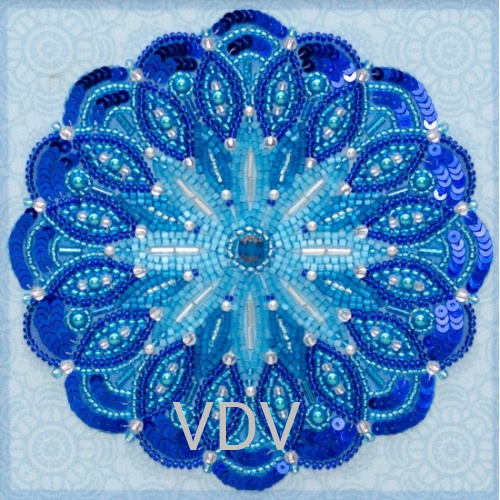 КВ ТН-1034 "На удачу!"  (вишита картина бісером Preciosa (Чехія) 15x15 см