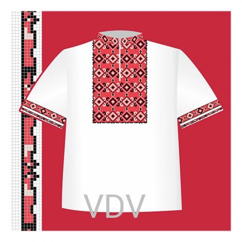 СХ2-002 Схема для вишивання сорочки-вишиванки для хлопчика ВДВ (122-140 см)
