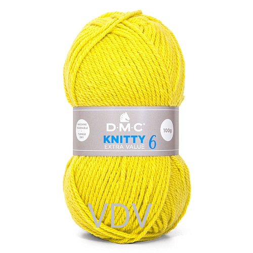 819 Пряжа DMC Knitty 6 (10 мотків х 100 гр) 137 метрів, 100% акрил (Франція)