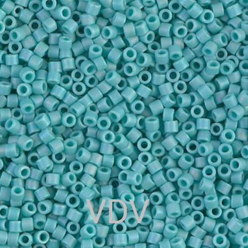 DBS-878 Бісер Miyuki Delica Beads 15/0 (матовий бірюзовий) 50 г