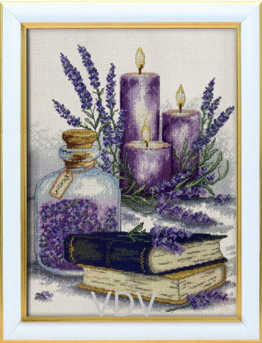 М-0296 "Аромат лаванди" (набір для вишивання муліне ДМС) 21х29 см