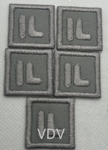 ТА-Г-F Термоаплікація клейова 25х25 мм, с.сірий (уп. 5 шт)