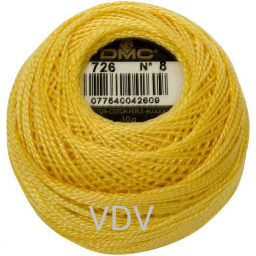 726 Нитка DMC Pearl Cotton (10х80 м) 100% бавовна, арт.116/8