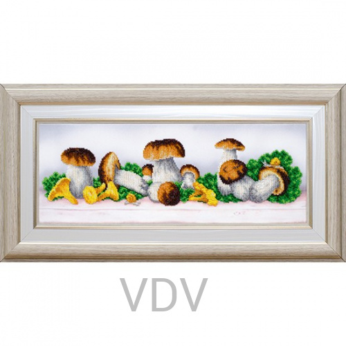 КВ Т-0870 "Грибний бум" (вишита картина бісером Preciosa (Чехія) 50х17.5 см