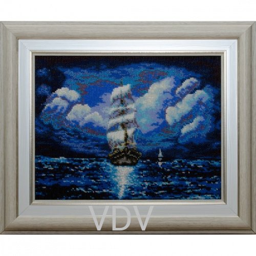 КВ Т-0592 "Таємниця моря" (вишита картина бісером Preciosa (Чехія) 30х22 см