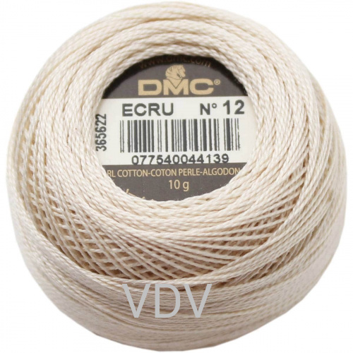 ecru Нитка DMC Pearl Cotton (10х120 м) 100% бавовна, арт.116/12