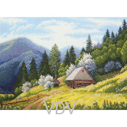 М-0035 "Карпатська весна" (набір для вишивання муліне ДМС) 32x23 см