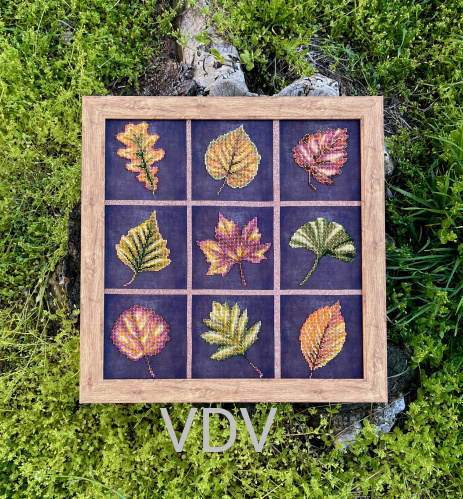 КВ Т-1416 "Осіннє листя" (бісер10) (вишита картина бісером Preciosa (Чехія) 40х40 см