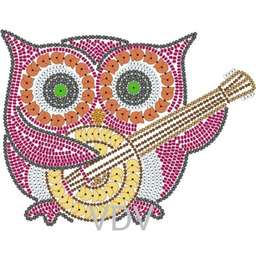 ФІ-04 Флізелін водорозчинний з малюнком "Перлинка" ВДВ (Україна) 14х14 см