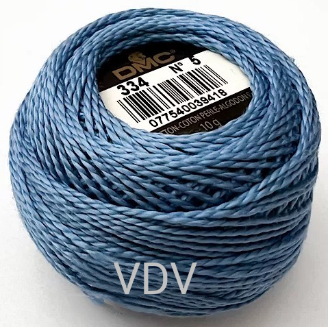 334 Нитка DMC Pearl Cotton (10х45 м) 100% бавовна, арт.116/5