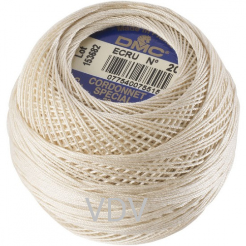 ecru Нитка DMC Cordonnet Cotton (10х364 м) 100% бавовна арт.151/80