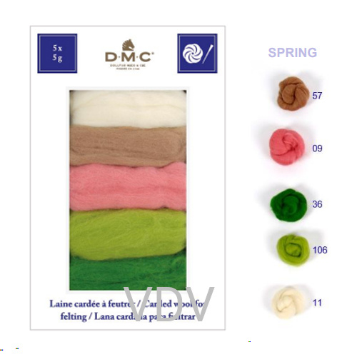 U2367 DMC (Франція) Набір вовни для валяння "Весна/SPRING"