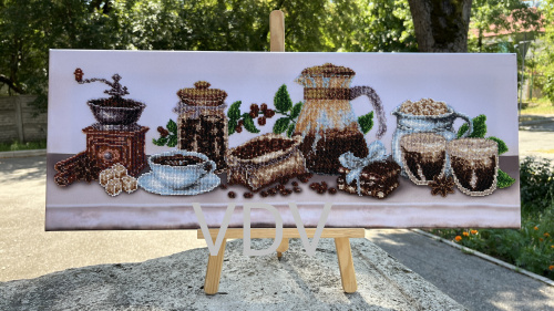 ТН-1417 "Кавовий бум" (набір для вишивання бісером) 69.5х30 см