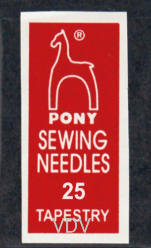 05163 Голка Pony (Індія) вишивальна №25 (25 шт.)