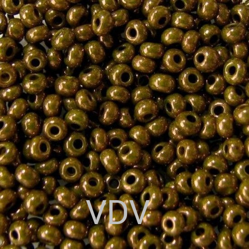 1018-10/0-83112 Бісер Чехія (перлиновий люкс бронзовий хакі) 50 г