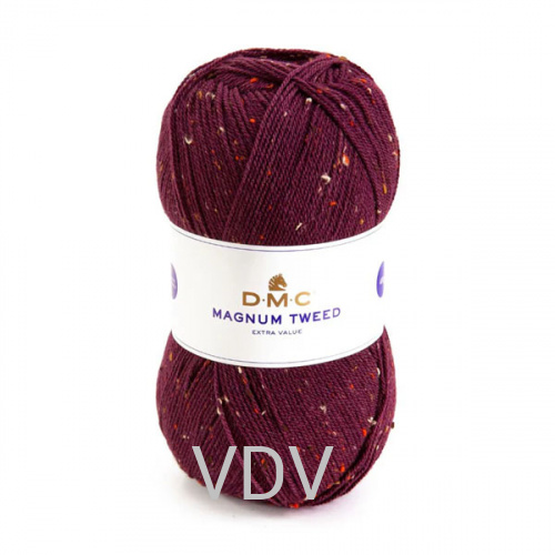 663 Пряжа DMC (Франція) Magnum Tweed (3х400 г/840 м) 74% акрил, 20% вовна, 6% віскоза