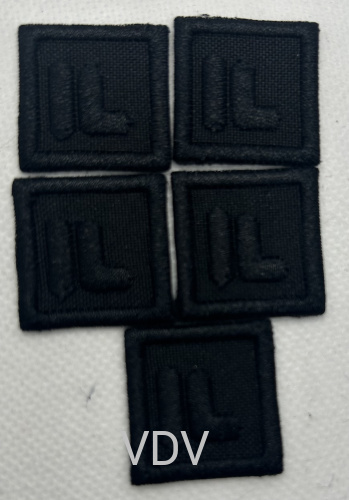 ТА-Г-F Термоаплікація клейова 30х30 мм, чорний (уп. 5 шт)