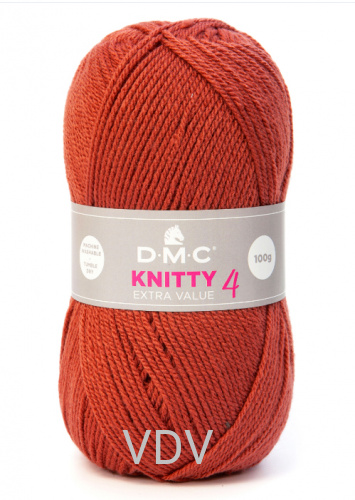 635 Пряжа DMC Knitty 4 (10 мотків x 50 гр) 140 метрів, 100% акрил (Франція)