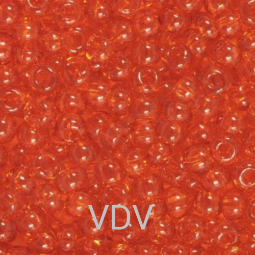 106-13/0-90030 Бісер Чехія (прозорий, помаранчевий темний) 10 г
