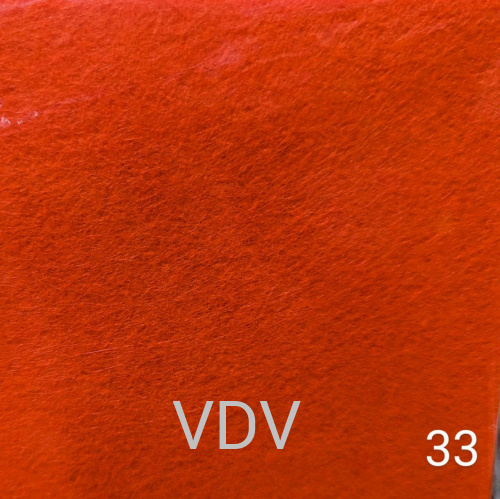 HQ170-033 фетр апретований, листовий товщина 1.2 мм, розмір 20х30 см (уп.10 шт.) яскраво-помаранчевий ( від 10 уп)