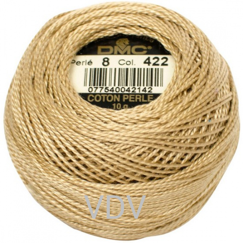 422 Нитка DMC Pearl Cotton (10х80 м) 100% бавовна, арт.116/8