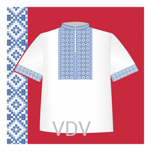 СХ2-020 Схема для вишивання сорочки-вишиванки для хлопчика ВДВ (122-140 см)