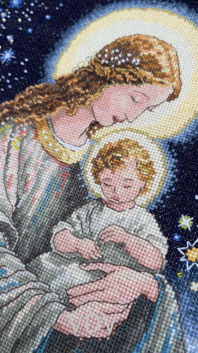 КВ М-0304 "Материнське благословення" (вишита картина муліне ДМС) 31х31 см фото 2