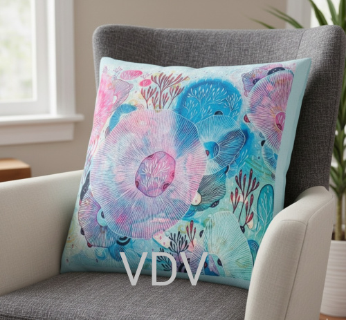 ГПМ-039 Чохол для інтер'єрної подушки (Вінтаж) 40х40 см