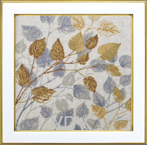 М-0329 "Гармонія осені" (набір для вишивання муліне ДМС) 25х25 см. Вишивка Рослини.
