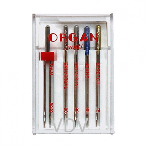 Машинні голки Organ (Японія) Multi-Box (5 шт)