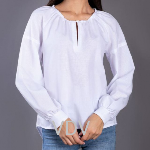 Сорочка жіноча р.50 довгий рукав (п/е+б/в)