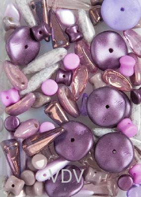 Мікс намистин -MIX-TM-20GRM-VIOLET Preciosa (Чехія) уп. 20 г