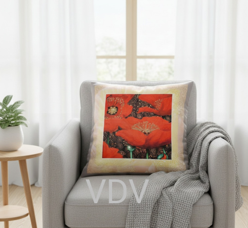 ГПМ-016 Чохол для інтер'єрної подушки (Декор) 40х40 см