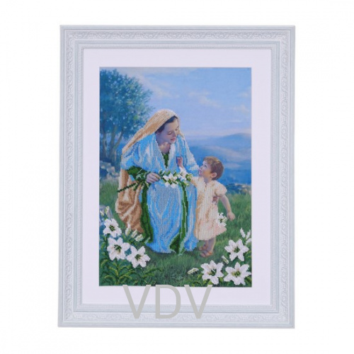 КВ Т-0540 "Мадонна Санта Марія" (вишита картина бісером Preciosa (Чехія) 32х42 см