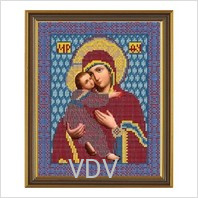 9008 "Богоматір Володимирська" Нова Слобода (схема для вишивання бісером) А4 
