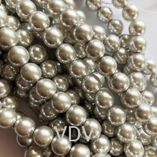 70443 Намистини перлинові (Чехія) (4 низки х 80 шт) 6 мм