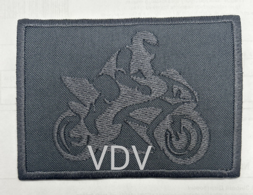ТА-Г-Moto Термоаплікація клейова 105х75 мм, т. сірий (уп. 5 шт)