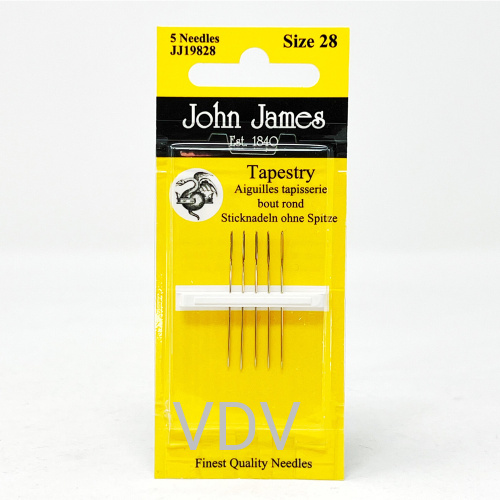 JJ19828 Голка гобеленова №28 (1 блістер х 5 голок) JohnJames (Англія)