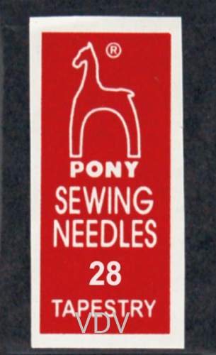 05167 Голка Pony (Індія) вишивальна №28 (25 шт.)