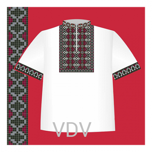 СХ2-032 Схема для вишивання сорочки-вишиванки для хлопчика ВДВ (122-140 см)