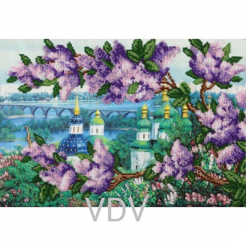 Т-0841 "Вид з ботанічного саду" (схема для вишивання бісером) 34х23 см