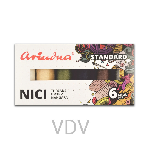 Нитка Ariadna Набір Талія 120 Standart Casual (6х200 м)
