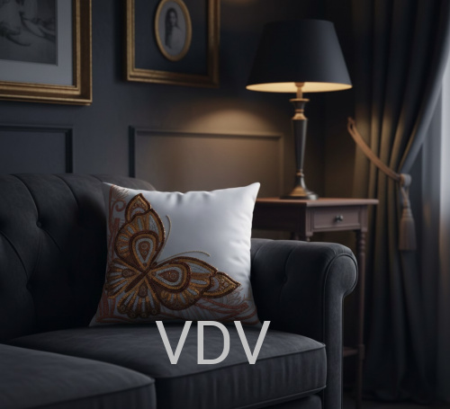 ТН-0700 Декоративна подушка (набір для вишивання бісером та паєтками) 40x40 см