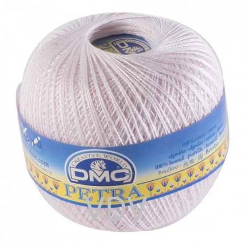 53902 Пряжа DMC (Франція) Petra №3 (100 г/280 м) 100% бавовна (блідо-рожевий)