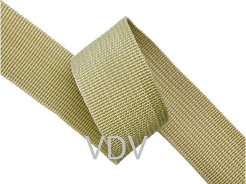 Стрічка ремінна "Веретино" (30 мм) темно-бежевий